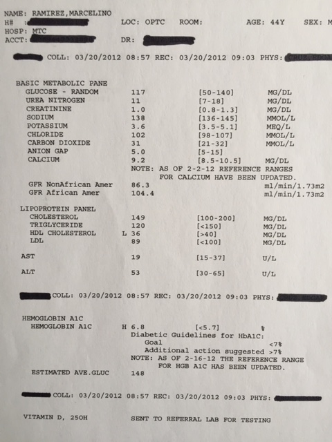 Marc’s Lab Results – Chickpea and Bean